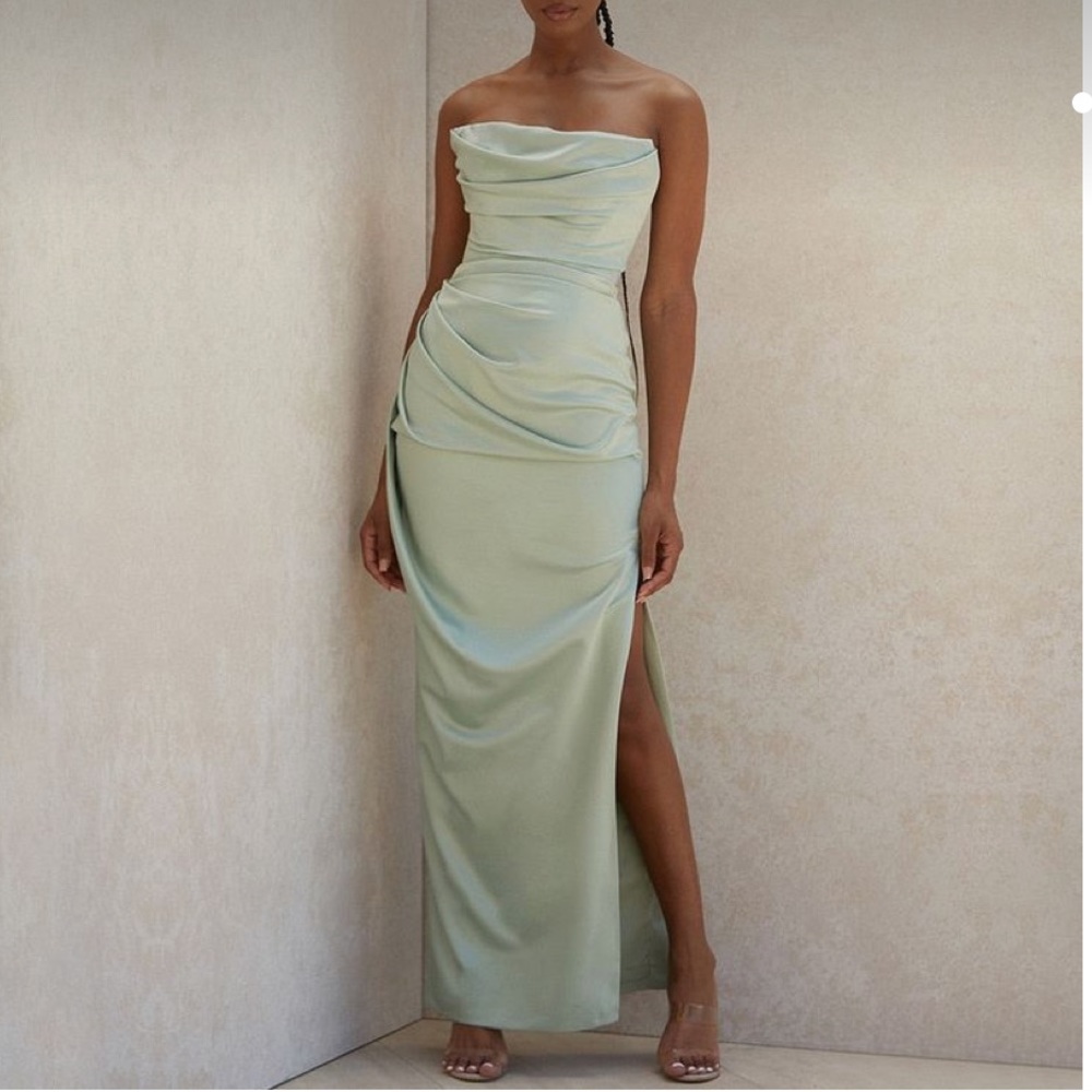 House of CB Sage Satin Dress